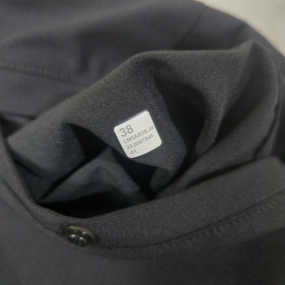 Lululemon Commission Slim Fit Pants Mens Black 38x30 Golf Performance - Picture 5 of 10